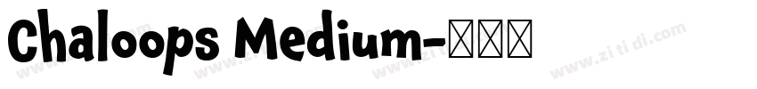 Chaloops Medium字体转换 Chaloops Medium字体转换